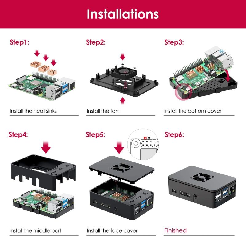 Raspberry Pi 4 Modèle B, 4 Go de RAM avec une carte mémoire de 32 Go - Image 9